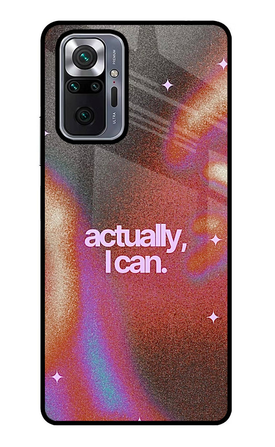 Pink Aura Redmi Note 10 Pro Max Back Cover, Glass case