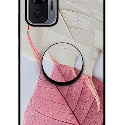 White Pink Leaf Redmi Note 10 Pro Max Pop Case by Casekaro