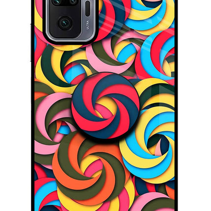 Spiral Pattern Redmi Note 10 Pro Max Pop Case by Casekaro