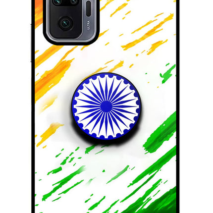 Indian Flag Ashoka Chakra Redmi Note 10 Pro Max Pop Case by Casekaro