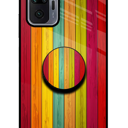 Multicolor Wooden Redmi Note 10 Pro Max Pop Case by Casekaro