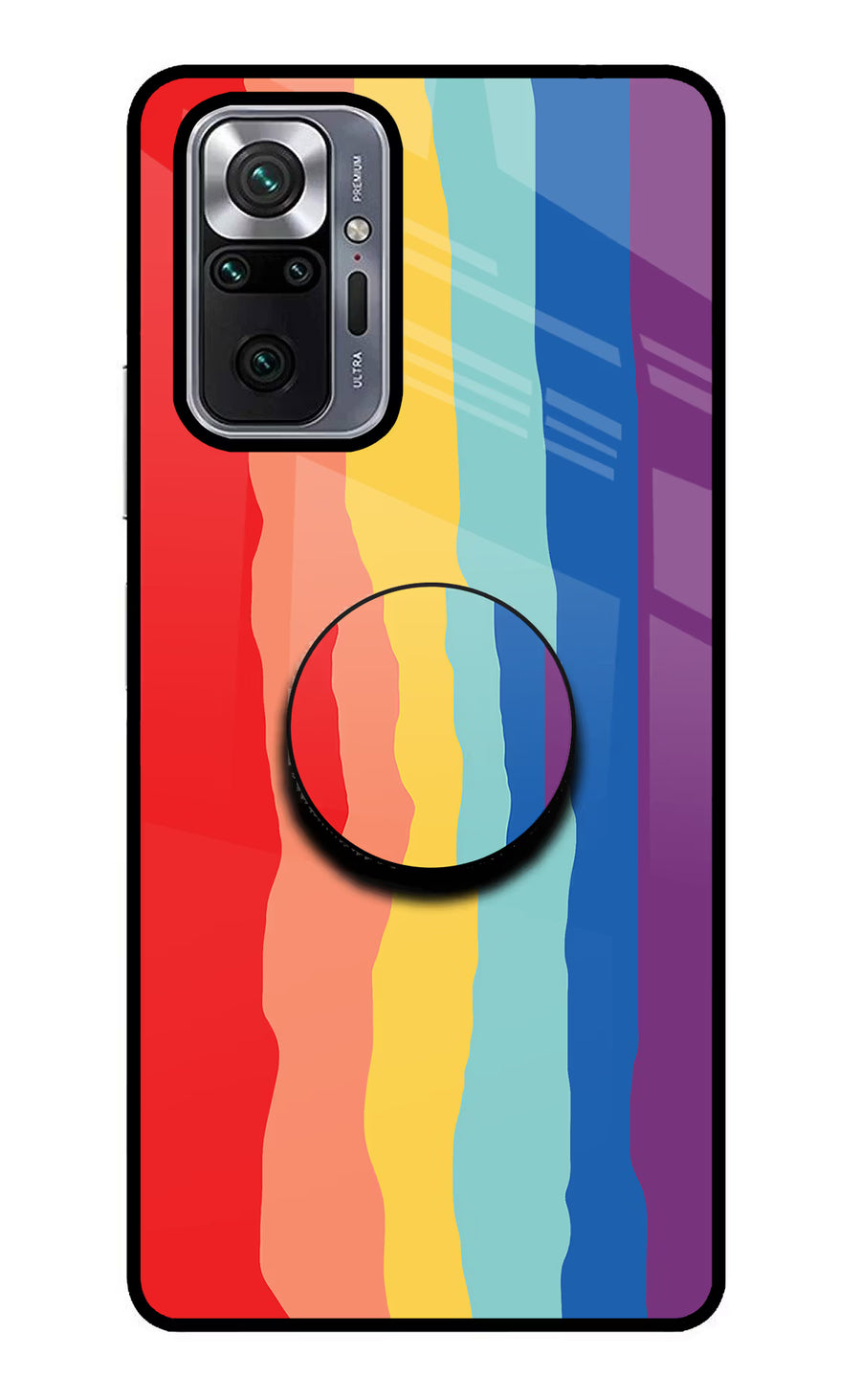 Rainbow Redmi Note 10 Pro Max Pop Case, Metal case
