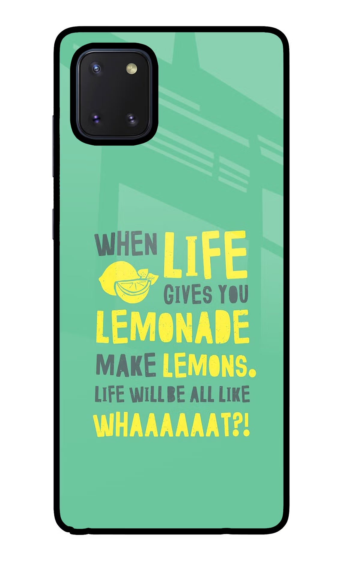 Quote Samsung Note 10 Lite Glass Case Back Cover by Casekaro