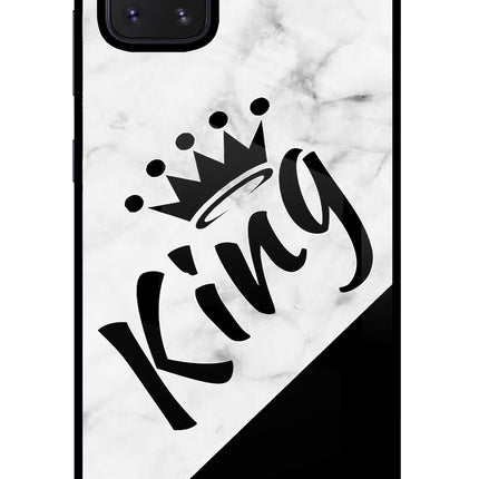 King Samsung Note 10 Lite Glass Case Back Cover by Casekaro