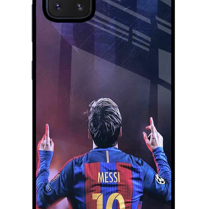 Messi Samsung Note 10 Lite Glass Case Back Cover by Casekaro