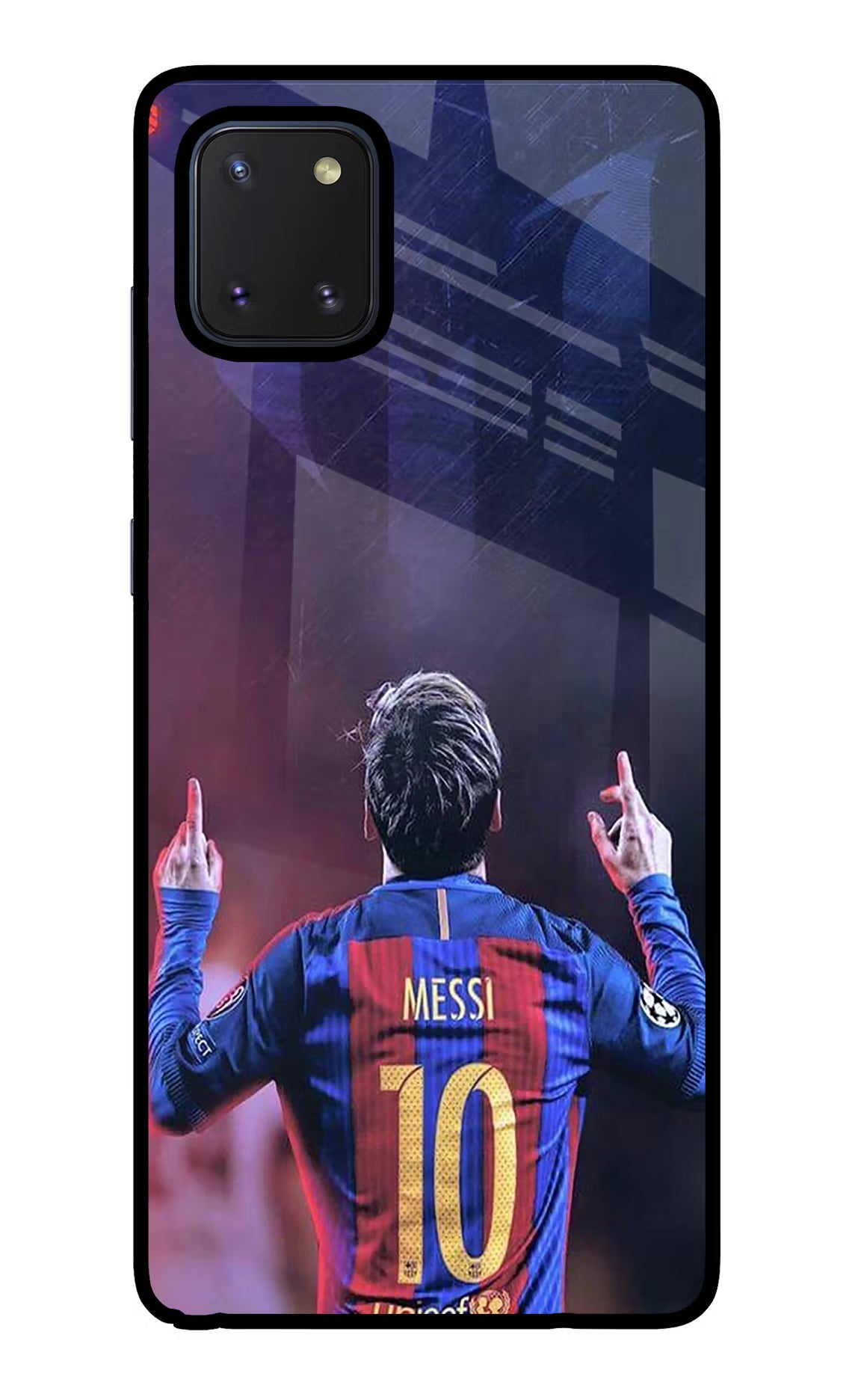 Messi Samsung Note 10 Lite Glass Case Back Cover by Casekaro