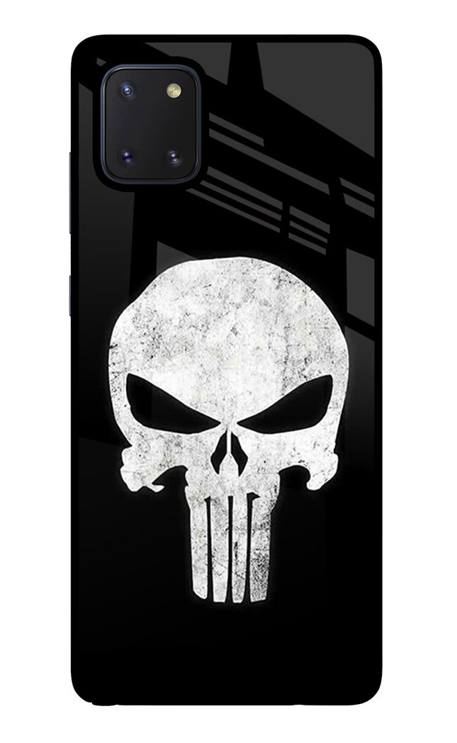 Punisher Skull Samsung Note 10 Lite Glass Case Back Cover by Casekaro