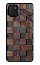 Wooden Cube Design Samsung Note 10 Lite Glass Case
