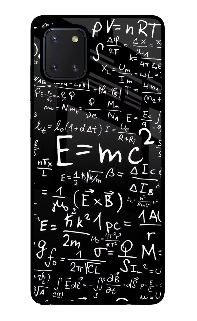 Physics Formula Samsung Note 10 Lite Glass Case
