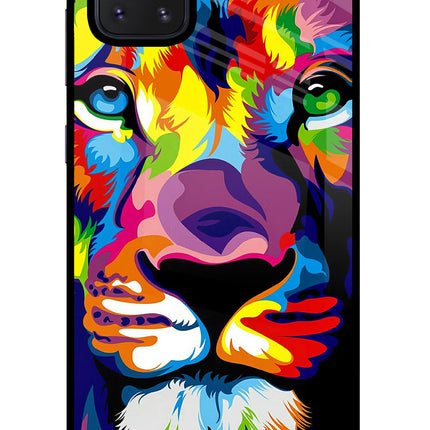 Lion Samsung Note 10 Lite Glass Case Back Cover by Casekaro