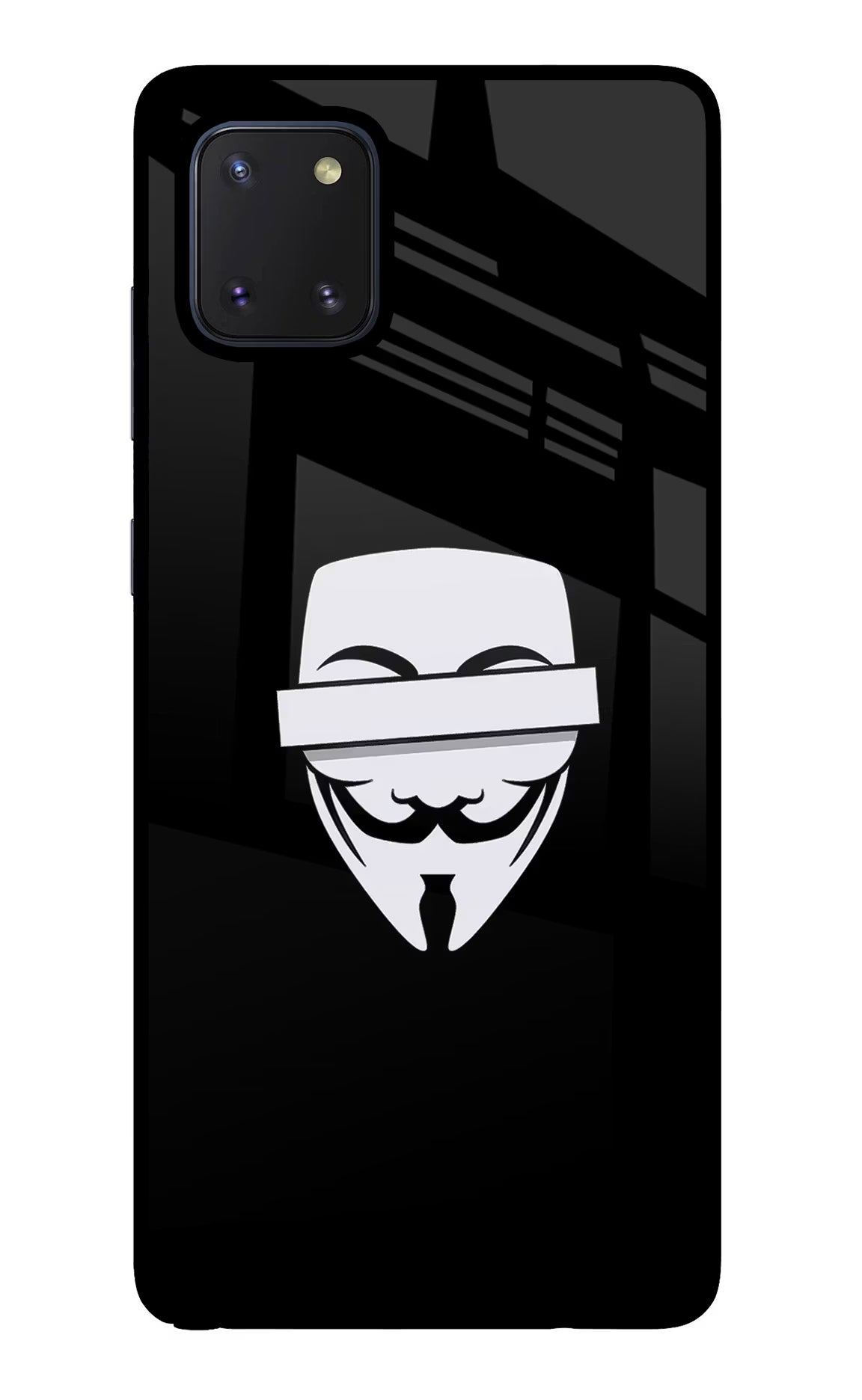Anonymous Face Samsung Note 10 Lite Glass Case