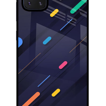 Abstract Design Samsung Note 10 Lite Glass Case Back Cover by Casekaro