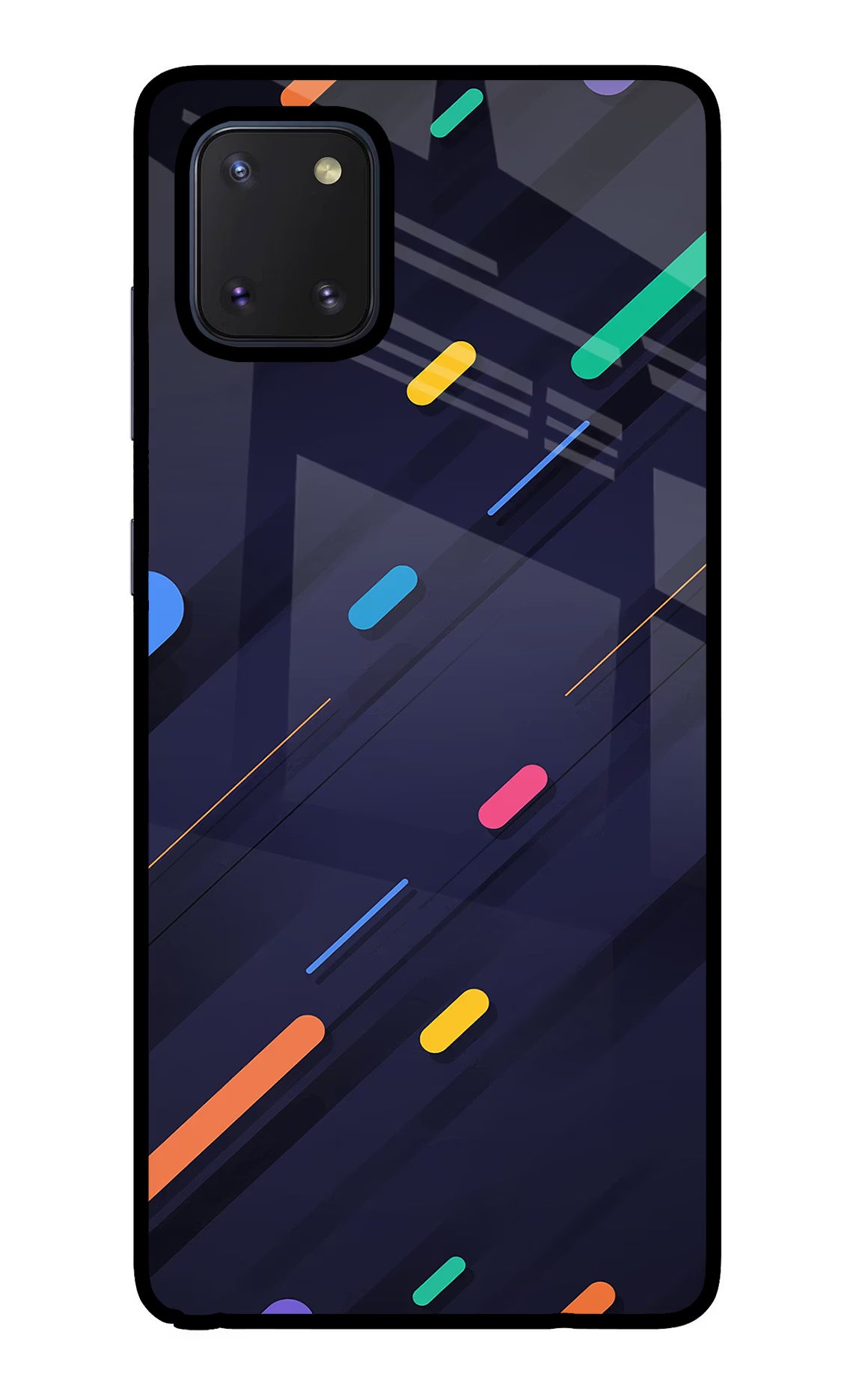 Abstract Design Samsung Note 10 Lite Glass Case Back Cover by Casekaro