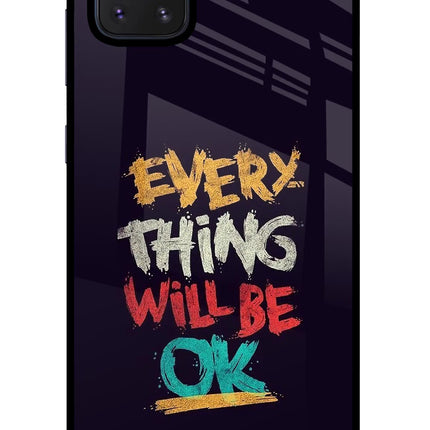 Everything Will Be Ok Samsung Note 10 Lite Glass Case