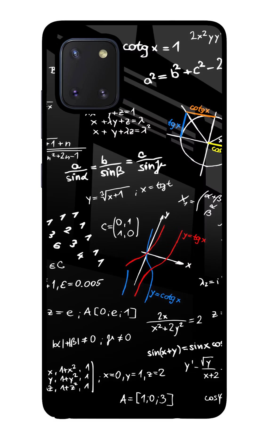 Mathematics Formula Samsung Note 10 Lite Glass Case