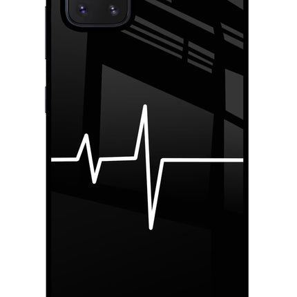 Heart Beats Samsung Note 10 Lite Glass Case Back Cover by Casekaro