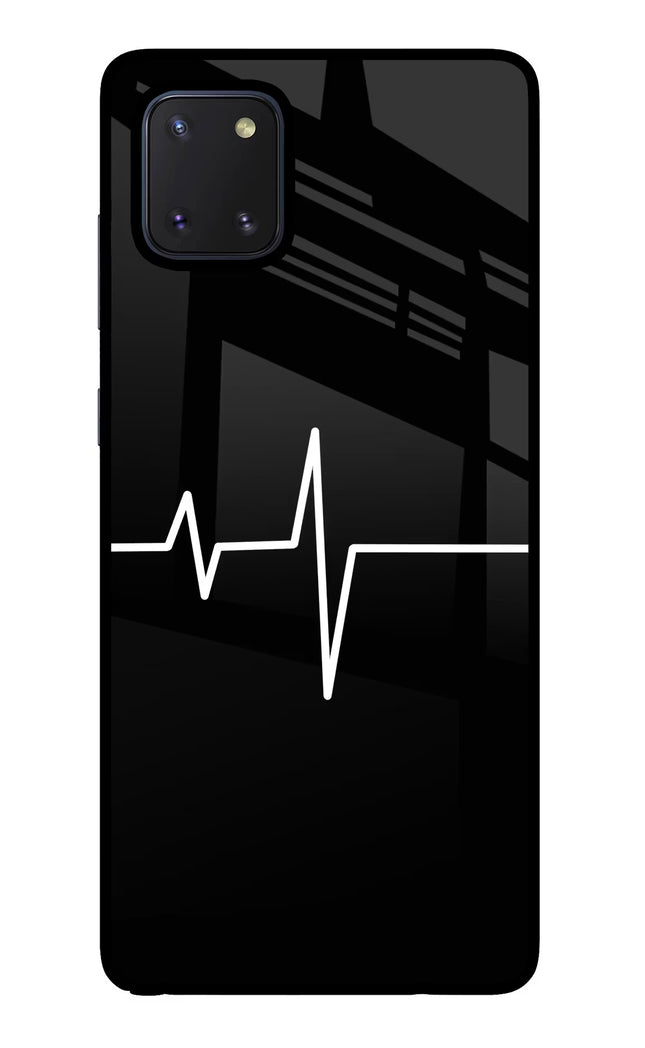 Heart Beats Samsung Note 10 Lite Glass Case Back Cover by Casekaro
