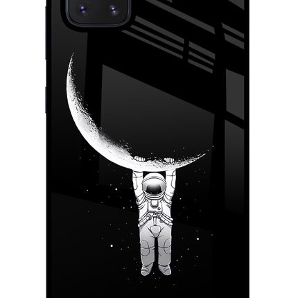Moon Space Samsung Note 10 Lite Glass Case Back Cover by Casekaro