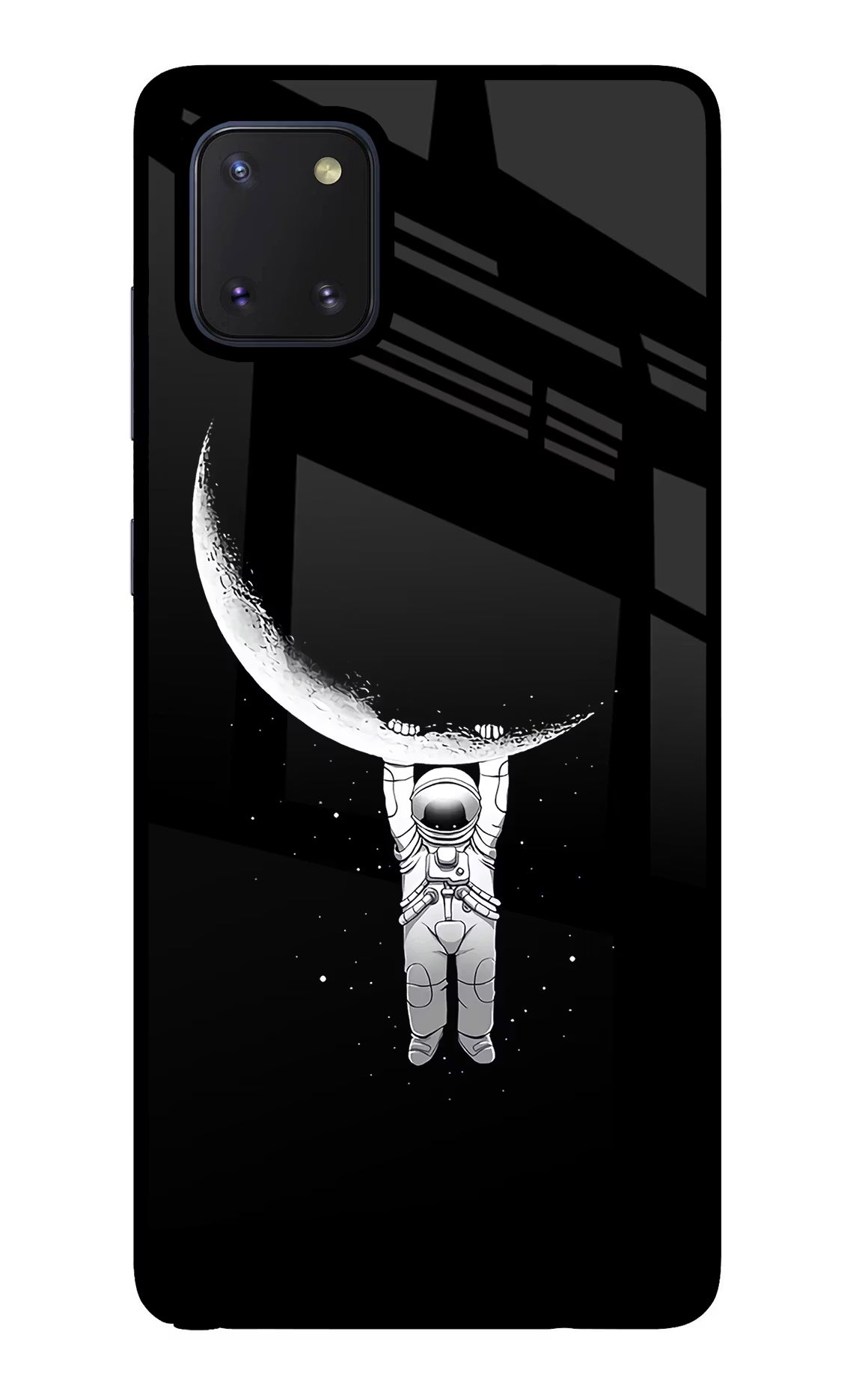 Moon Space Samsung Note 10 Lite Glass Case Back Cover by Casekaro