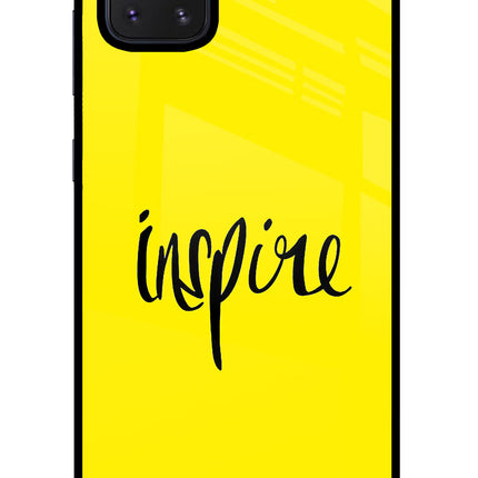 Inspire Samsung Note 10 Lite Glass Case Back Cover by Casekaro