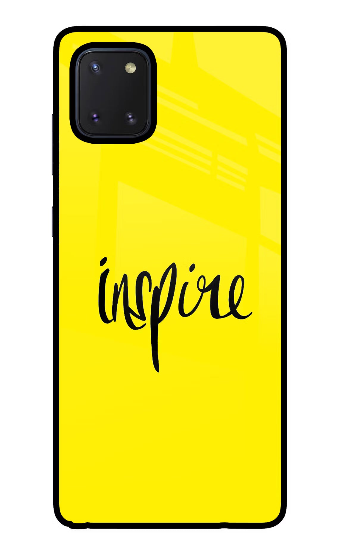 Inspire Samsung Note 10 Lite Glass Case Back Cover by Casekaro