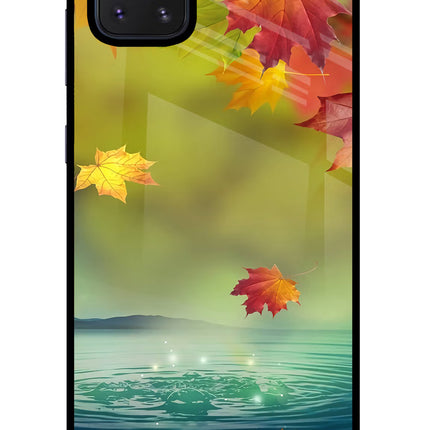 Flowers Samsung Note 10 Lite Glass Case Back Cover by Casekaro