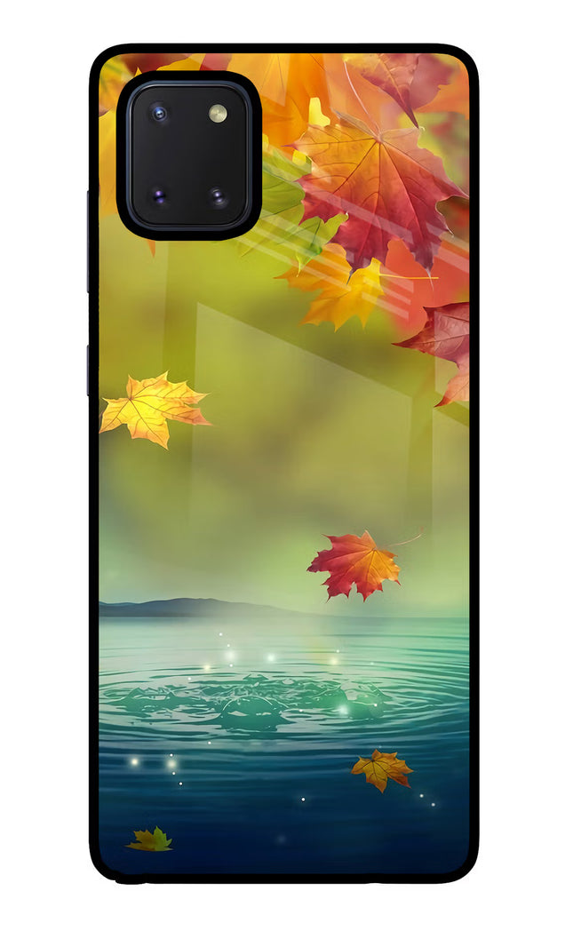 Flowers Samsung Note 10 Lite Glass Case Back Cover by Casekaro