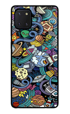 Space Abstract Samsung Note 10 Lite Glass Case