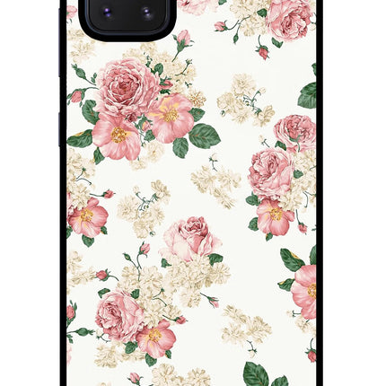 Flowers Samsung Note 10 Lite Glass Case Back Cover by Casekaro