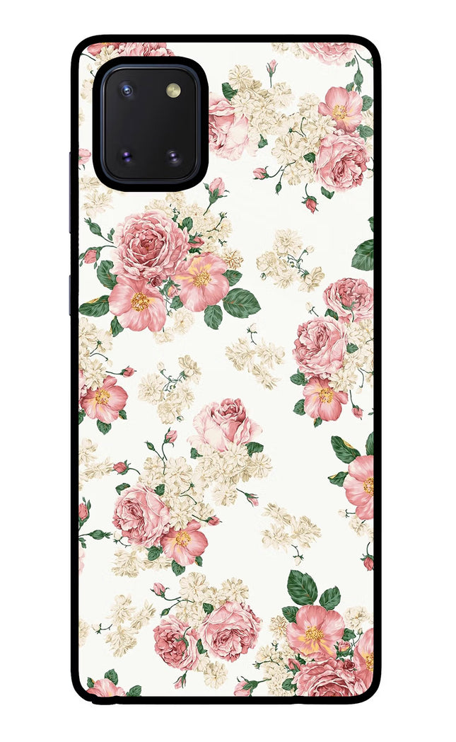 Flowers Samsung Note 10 Lite Glass Case Back Cover by Casekaro
