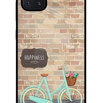 Happiness Artwork Samsung Note 10 Lite Glass Case Back Cover by Casekaro