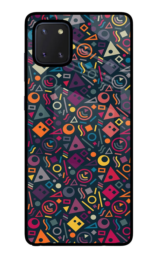 Geometric Abstract Samsung Note 10 Lite Glass Case Back Cover by Casekaro