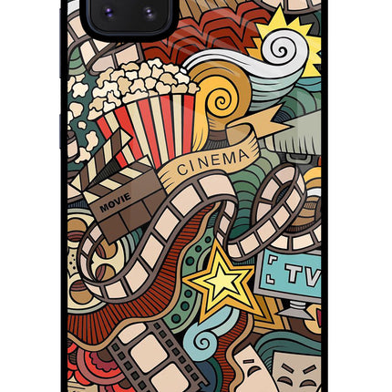 Cinema Abstract Samsung Note 10 Lite Glass Case Back Cover by Casekaro