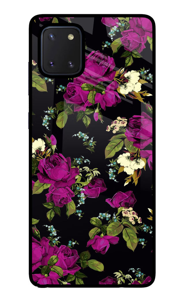 Flowers Samsung Note 10 Lite Glass Case Back Cover by Casekaro