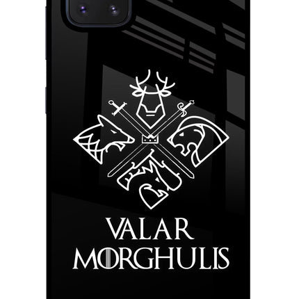 Valar Morghulis | Game Of Thrones Samsung Note 10 Lite Glass Case Back Cover by Casekaro
