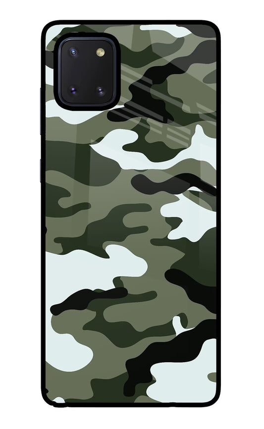 Camouflage Samsung Note 10 Lite Glass Case
