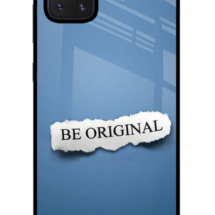 Be Original Samsung Note 10 Lite Glass Case Back Cover by Casekaro