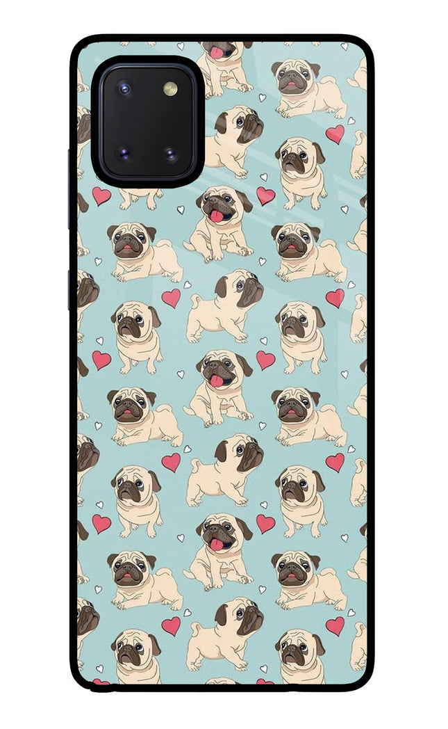 Pug Dog Samsung Note 10 Lite Glass Case Back Cover by Casekaro