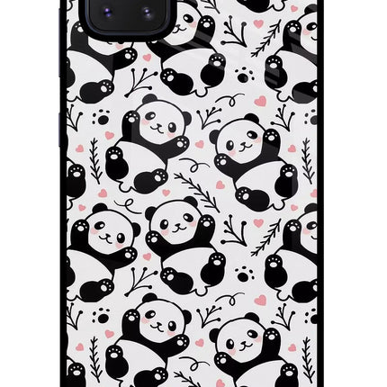 Cute Panda Samsung Note 10 Lite Glass Case