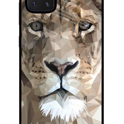 Lion Art Samsung Note 10 Lite Glass Case Back Cover by Casekaro
