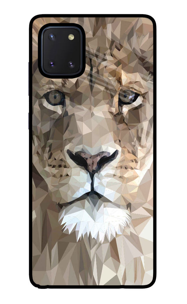 Lion Art Samsung Note 10 Lite Glass Case Back Cover by Casekaro
