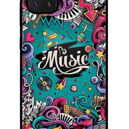 Music Graffiti Samsung Note 10 Lite Glass Case
