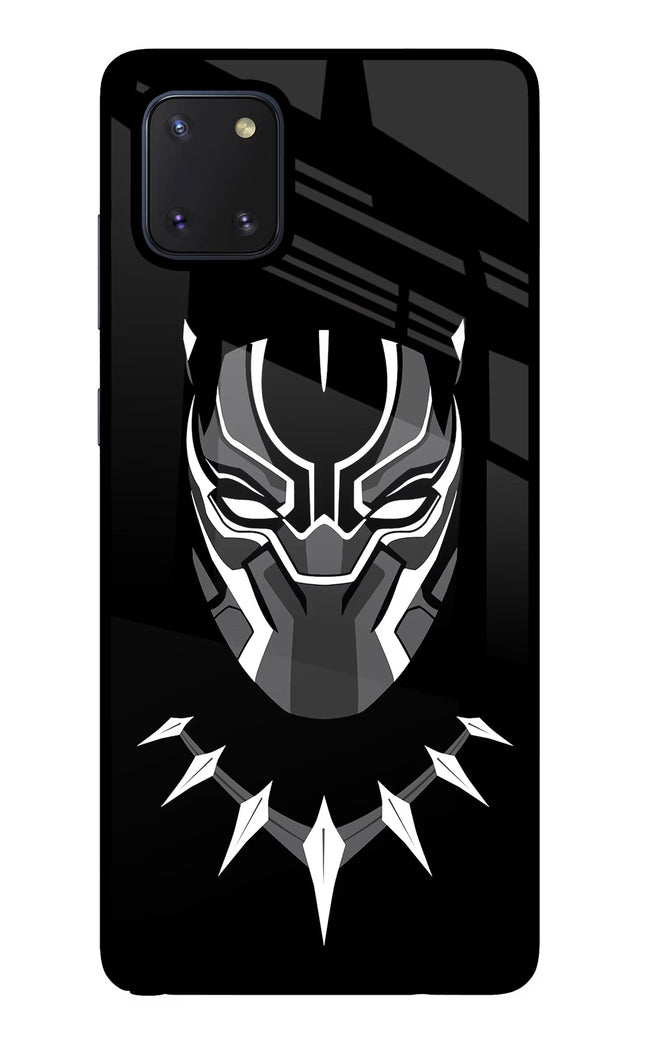 Black Panther Samsung Note 10 Lite Glass Case Back Cover by Casekaro