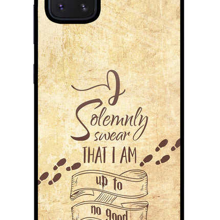 I Solemnly swear that i up to no good Samsung Note 10 Lite Glass Case Back Cover by Casekaro