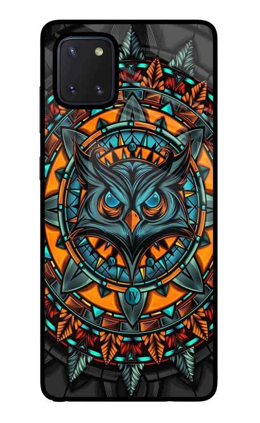 Angry Owl Art Samsung Note 10 Lite Glass Case
