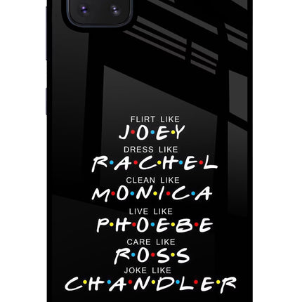 FRIENDS Character Samsung Note 10 Lite Glass Case