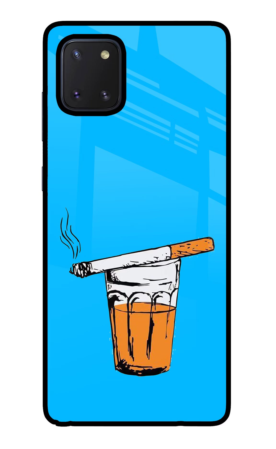 Chai Sutta Samsung Note 10 Lite Glass Case Back Cover by Casekaro