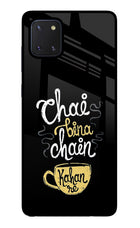Chai Bina Chain Kaha Re Samsung Note 10 Lite Glass Case