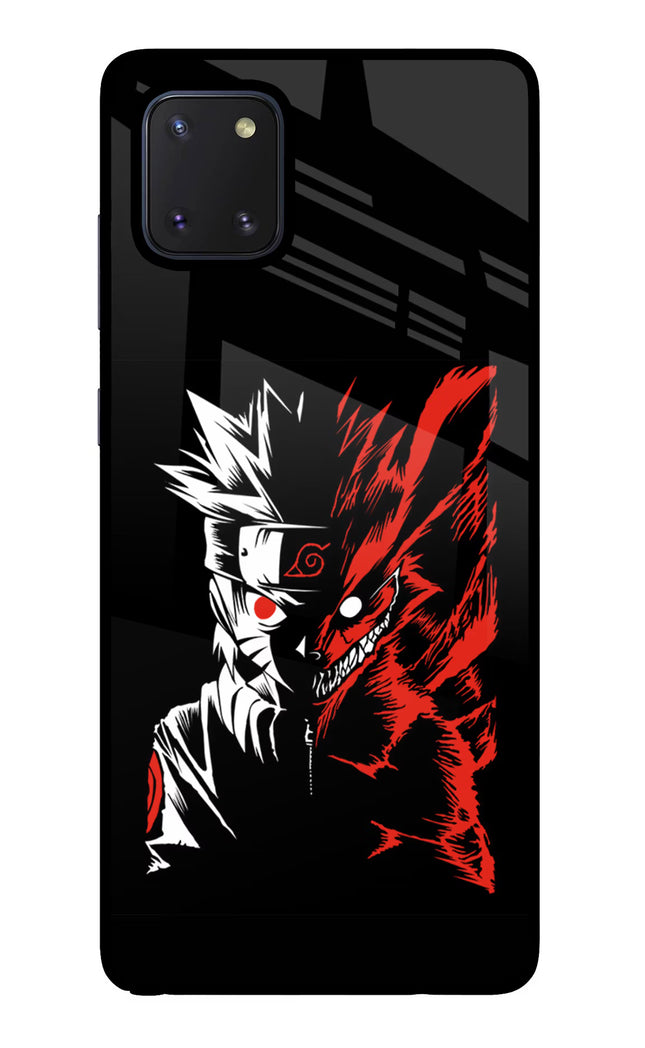 Naruto Two Face Samsung Note 10 Lite Glass Case Back Cover by Casekaro