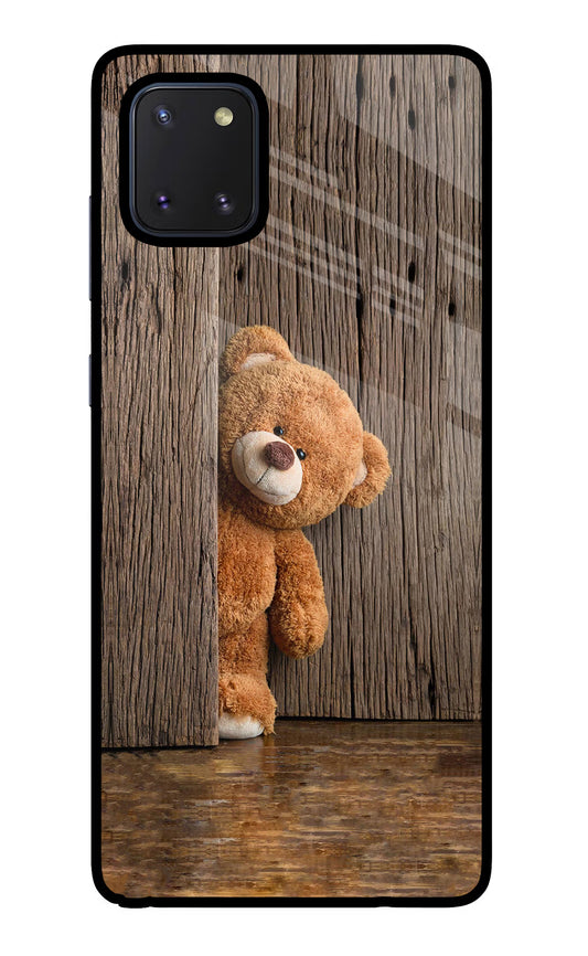 Teddy Wooden Samsung Note 10 Lite Glass Case